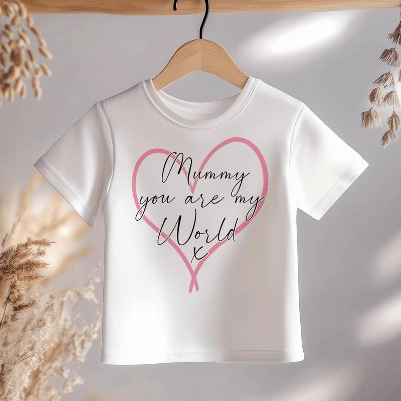 Mummy You Are My World Toddler & Kids T Shirt - Little Lili Store