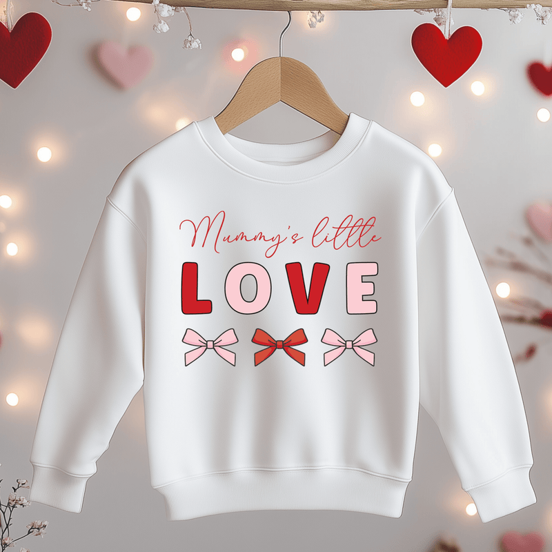 Mummy's Little Love Valentines Personalised Toddler & Kids Sweatshirt - Little Lili Store