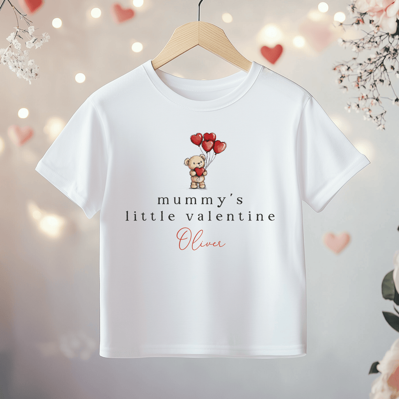 Mummy's Little Valentine Personalised Toddler & Kids T Shirt - Little Lili Store