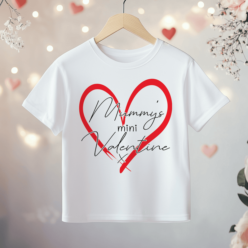 Mummy's Mini Valentine Toddler & Kids T Shirt - Little Lili Store