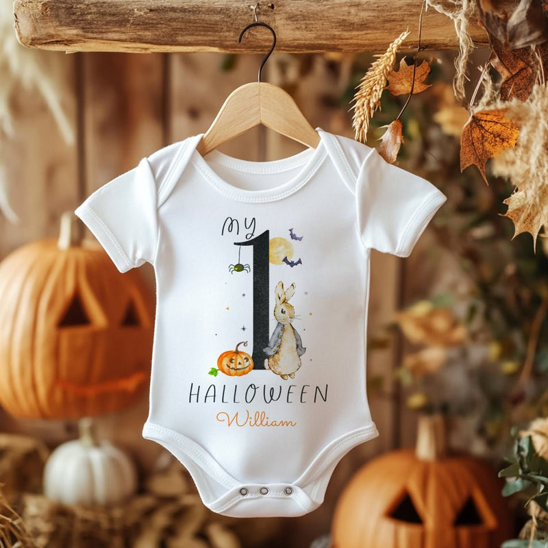 My 1st Halloween Peter Rabbit Inspired Personalised Baby Bodysuit - Little Lili Store