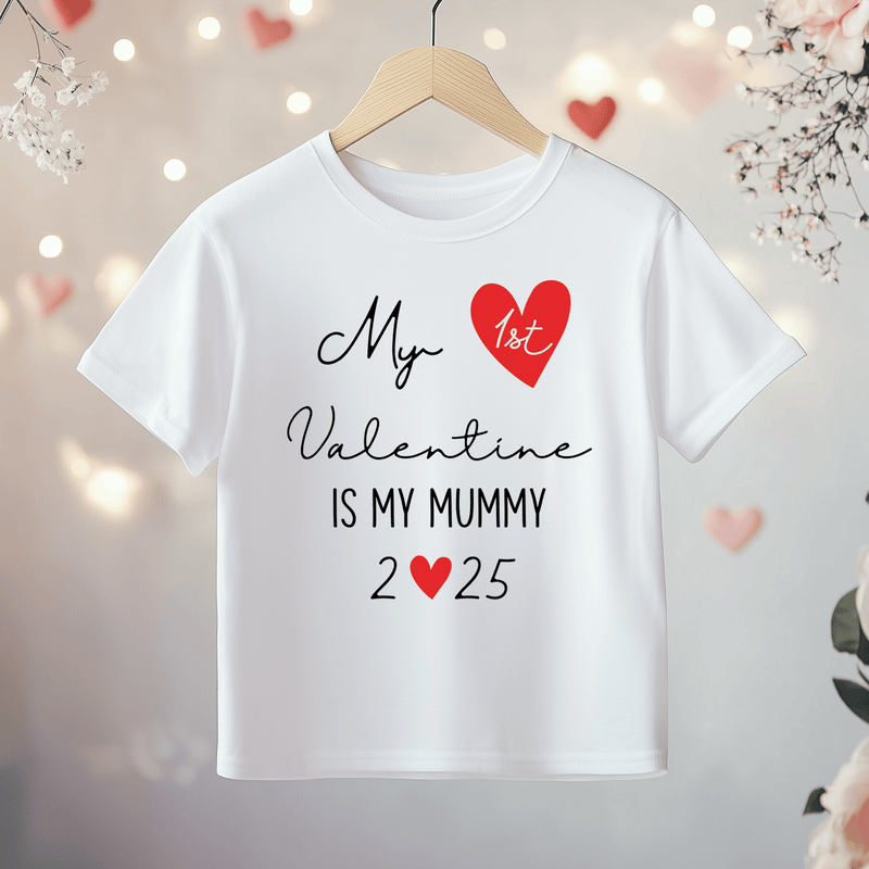 My 1st Valentine Is My Mummy Toddler & Kids T Shirt - Little Lili Store