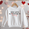 My First Valentine Is My Daddy Toddler & Kids Sweatshirt - Little Lili Store