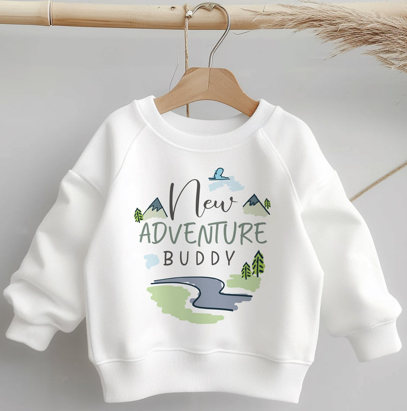 New Adventure Buddy Hiking Toddler & Kids Sweatshirt - Little Lili Store