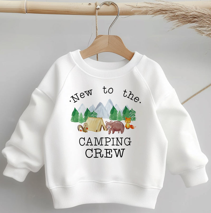 New To The Camping Crew Toddler & Kids Sweatshirt - Little Lili Store