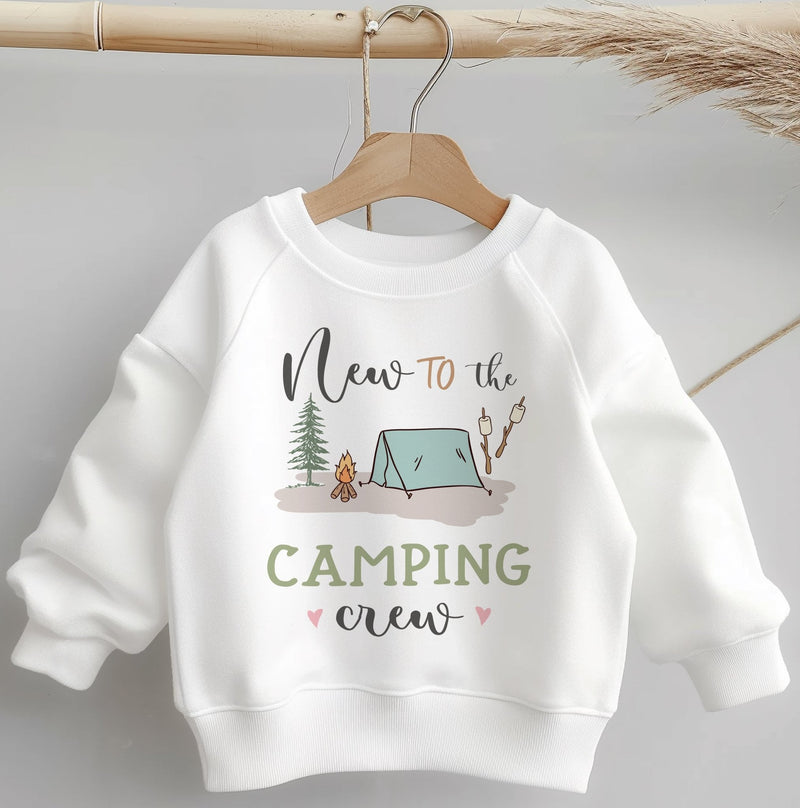 New To The Camping Crew Toddler & Kids Sweatshirt - Little Lili Store