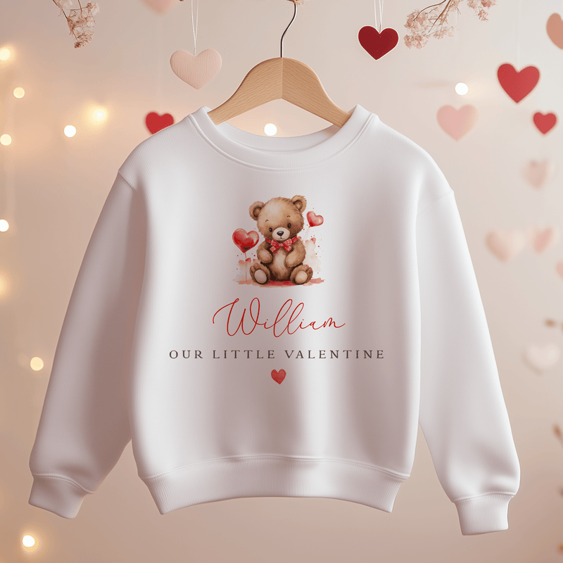 Our Little Valentine Boy Personalised Toddler & Kids Sweatshirt - Little Lili Store