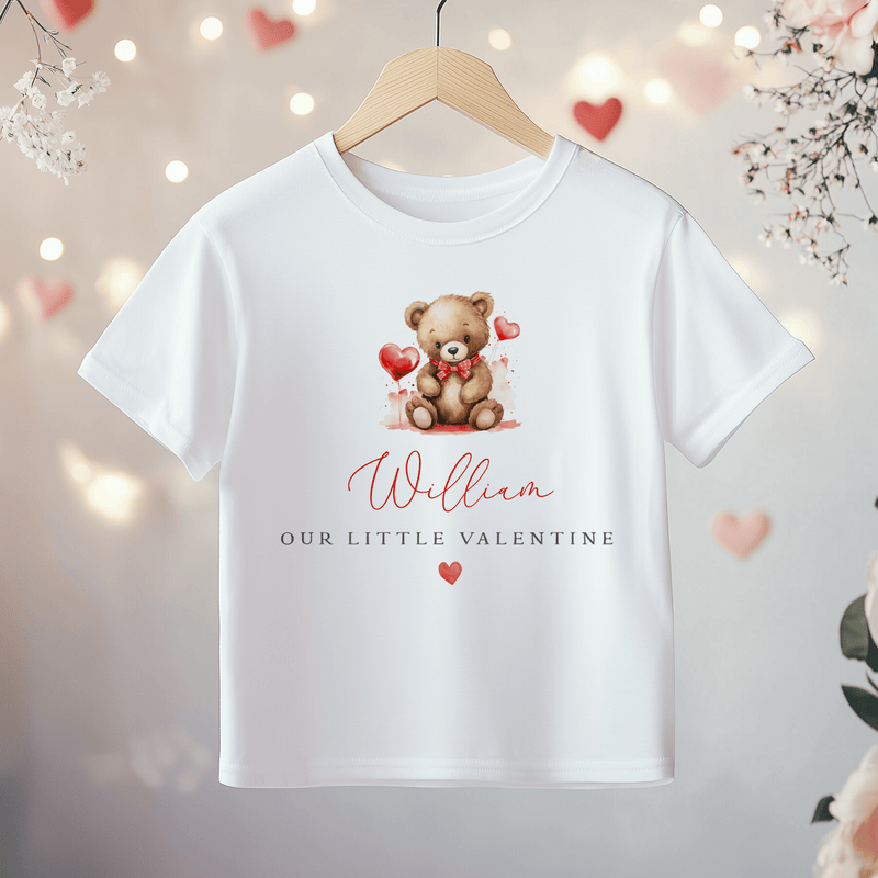 Our Little Valentine Boy Personalised Toddler & Kids T Shirt - Little Lili Store