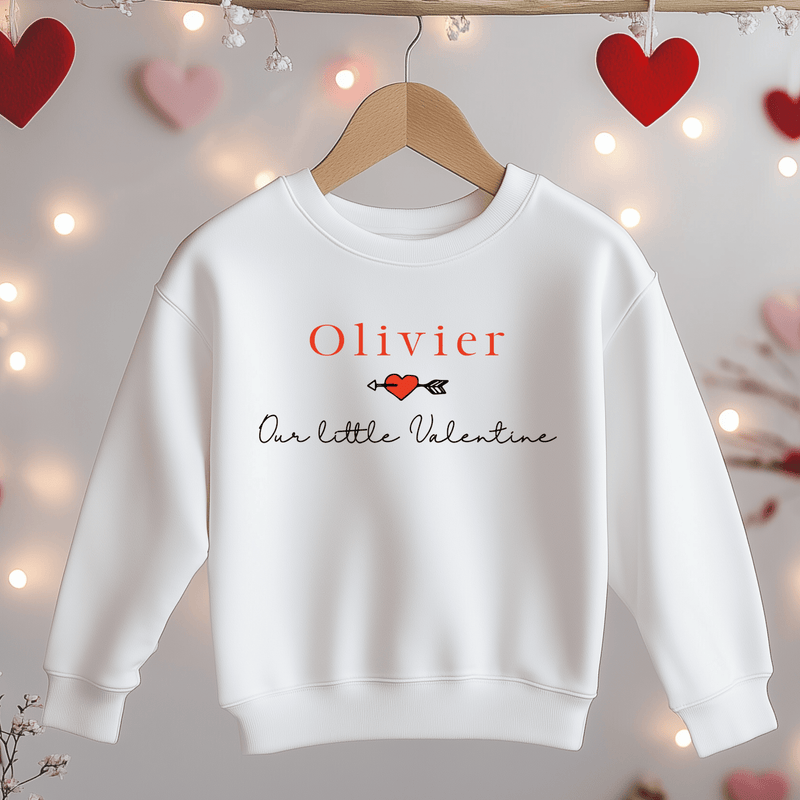 Our Little Valentine Personalised Toddler & Kids Sweatshirt - Little Lili Store