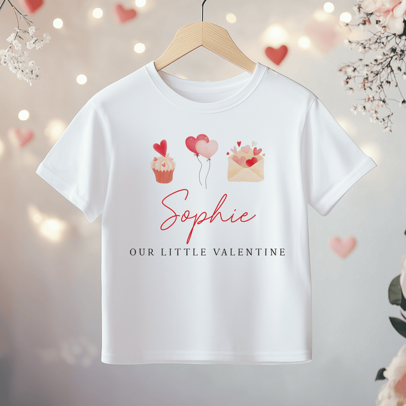 Our Little Valentine Personalised Toddler & Kids T Shirt - Little Lili Store