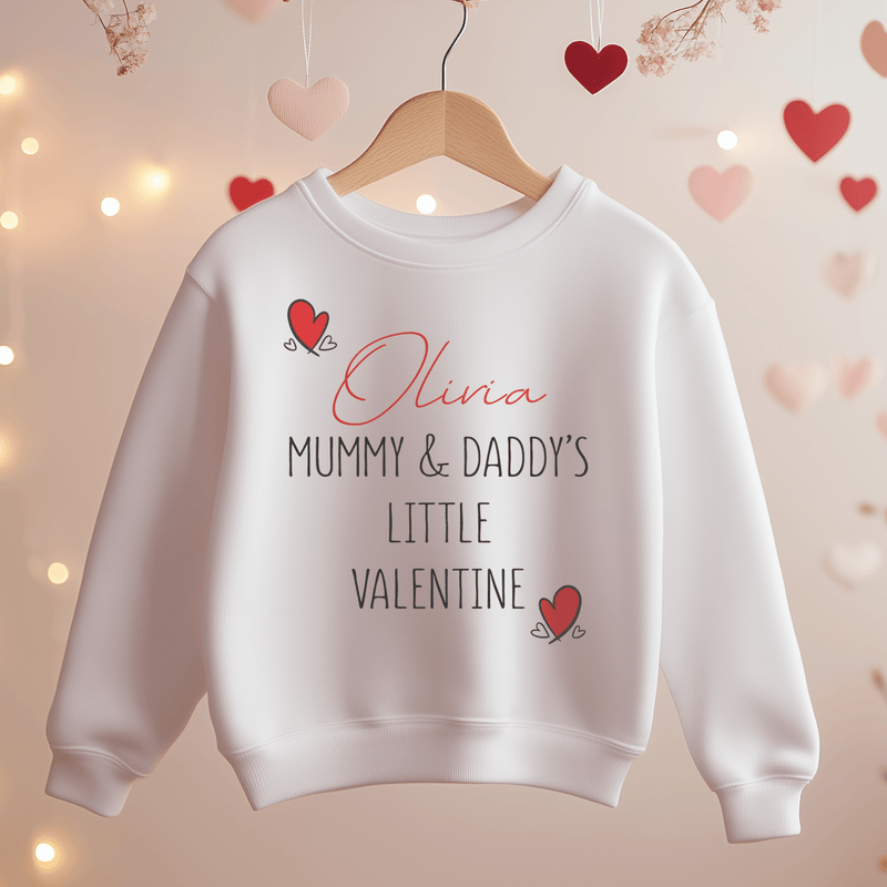 Personalised Little Valentine Toddler & Kids Sweatshirt - Little Lili Store