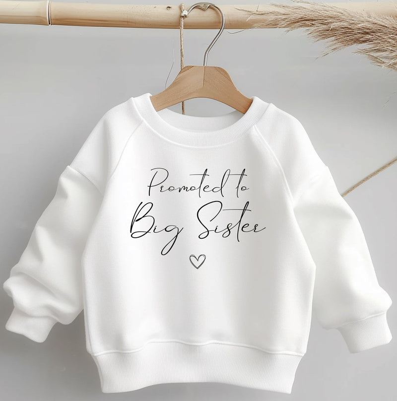 Promoted To Big Sister Toddler & Kids Sweatshirt - Little Lili Store