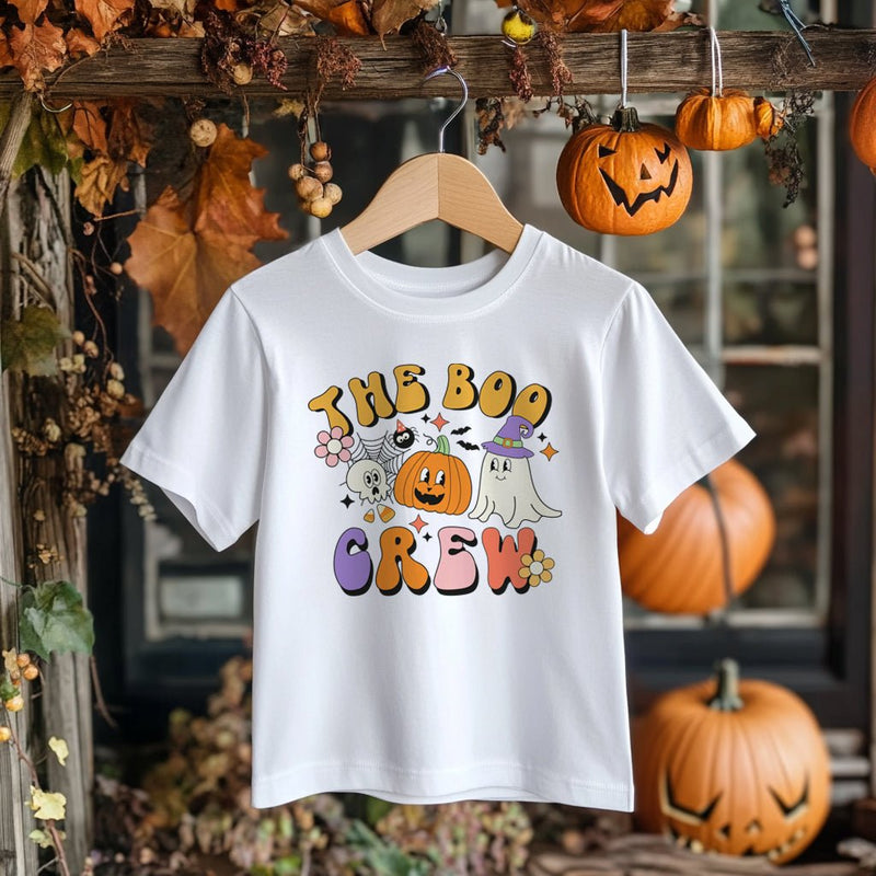 Retro The Boo Crew Halloween Toddler & Kids T Shirt - Little Lili Store