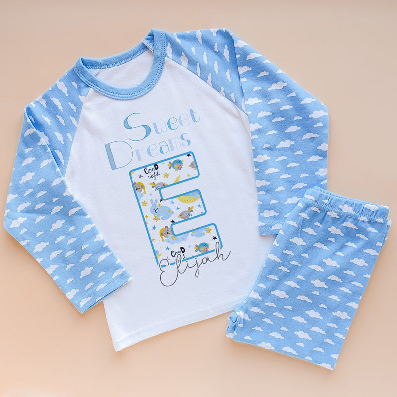 Sweet Dreams Cute Animals Personalised Name Pyjamas Set - Little Lili Store