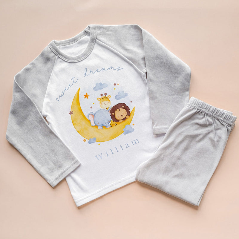 Sweet Dreams Cute Animals Personalised Pyjamas Set - Little Lili Store