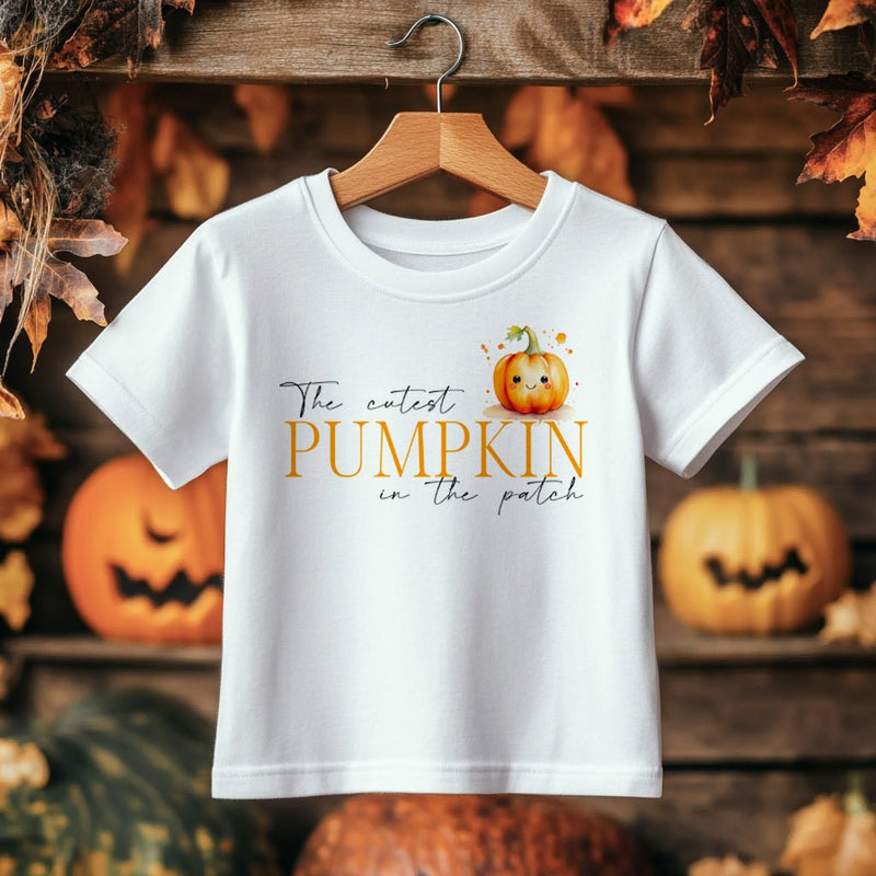 The Cutest Pumpkin In The Patch Toddler & Kids T Shirt - Little Lili Store