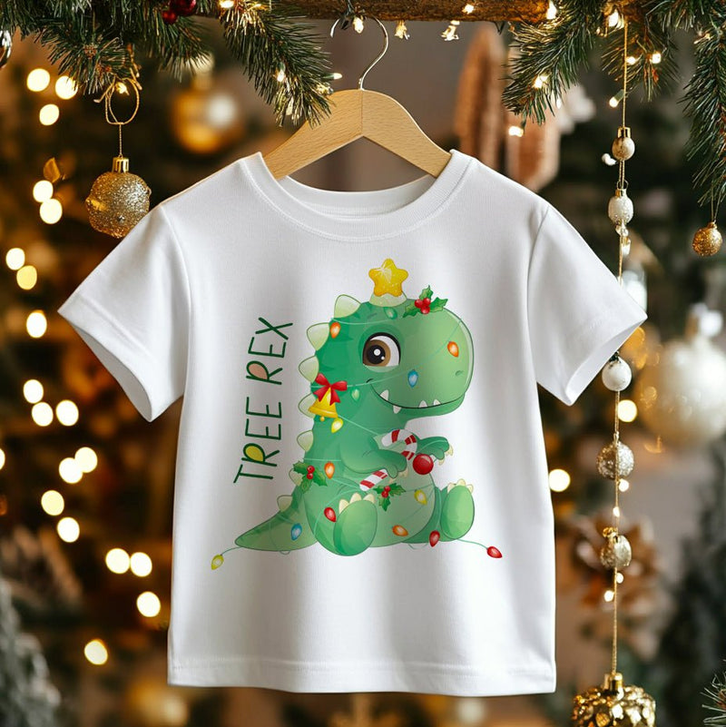 Tree Rex Christmas Toddler & Kids T Shirt - Little Lili Store