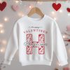 Valentines Day Heart Pattern Personalised Toddler & Kids Sweatshirt - Little Lili Store