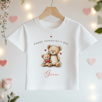 Valentines Day Teddy Bears Personalised Toddler & Kids T Shirt - Little Lili Store