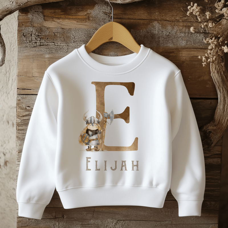 Viking Nordic Theme Personalised Toddler & Kids Sweatshirt - Little Lili Store