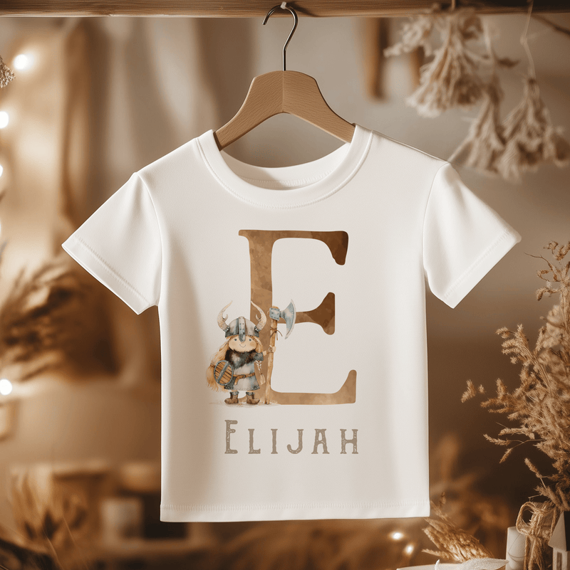 Viking Nordic Theme Personalised Toddler & Kids T Shirt - Little Lili Store