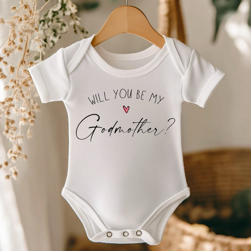 Will You Be My Godmother Baby Bodysuit - Little Lili Store