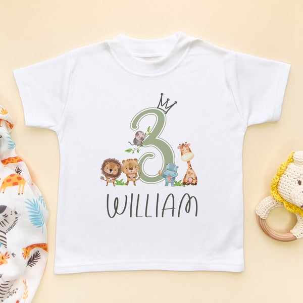 3rd Birthday Animals Personalised T Shirt – Little Lili Store