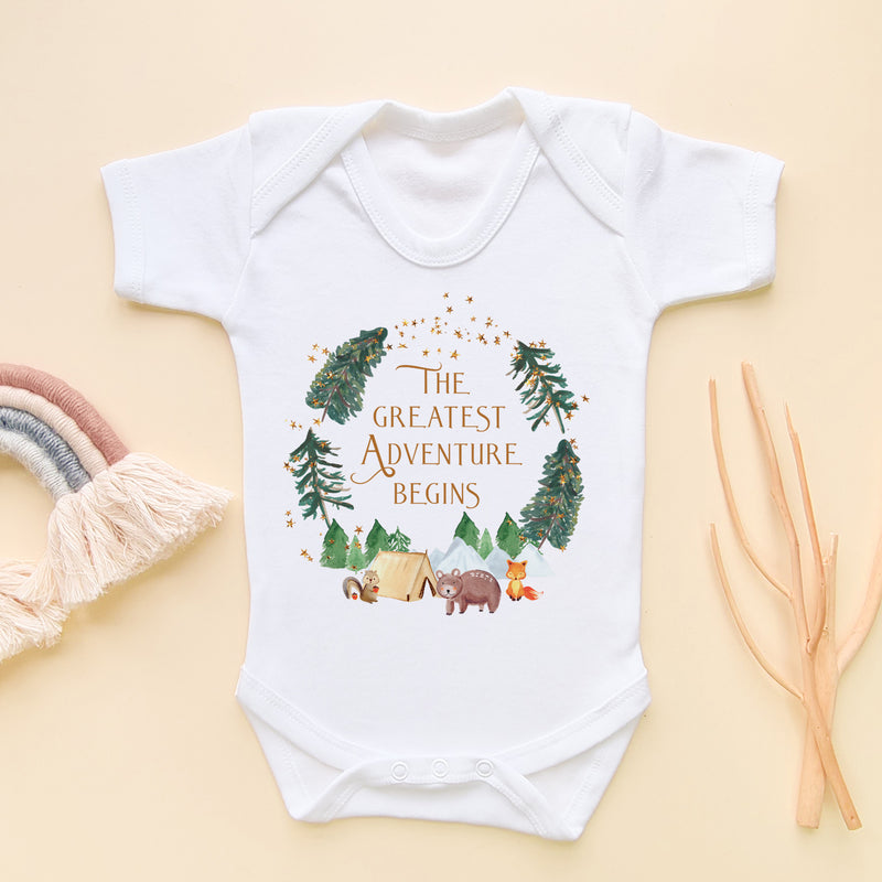 The Greatest Adventure Begins Baby Bodysuit (5860996710472)