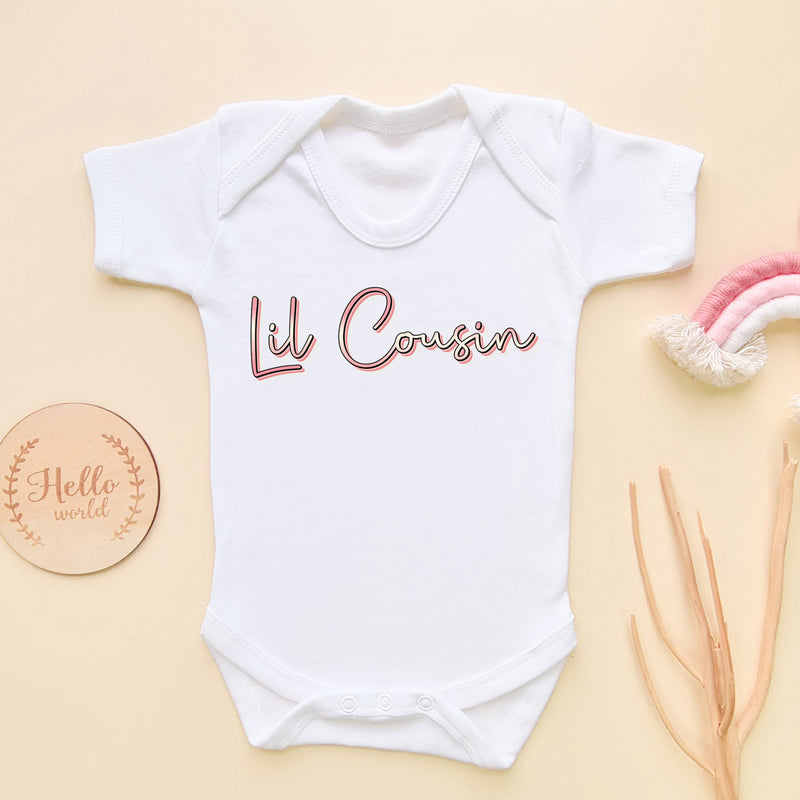 Lil Cousin Girl 90's Style Baby Bodysuit (6547510231112)