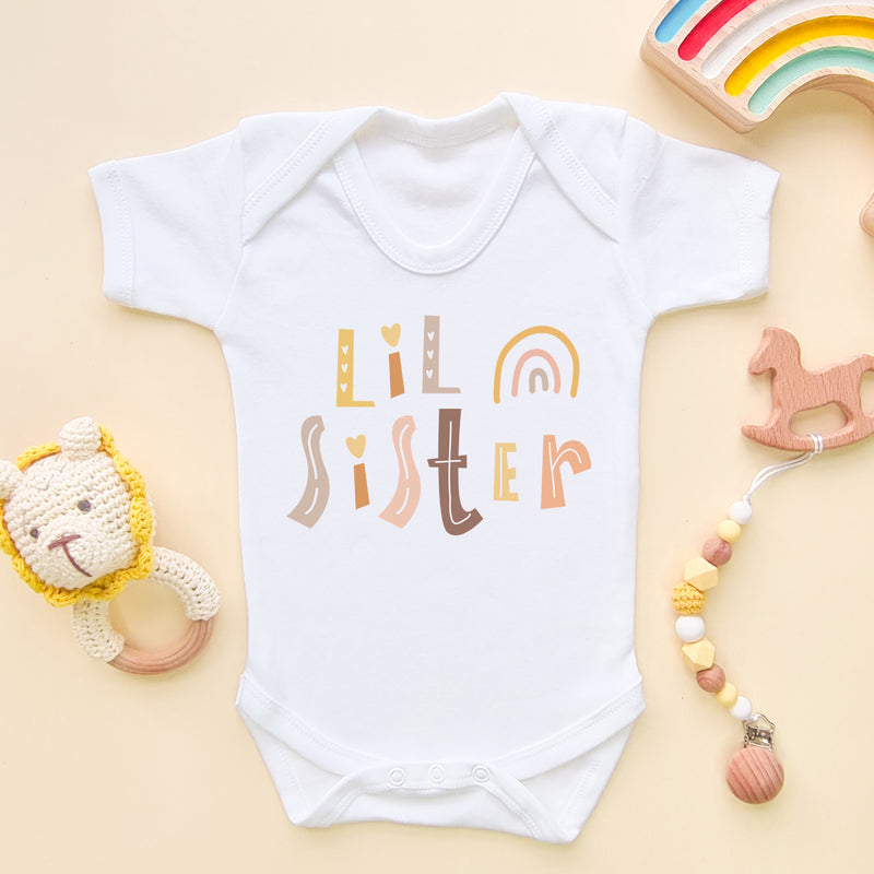 Lil Sister Scandinavian Style Baby Bodysuit (6547505446984)