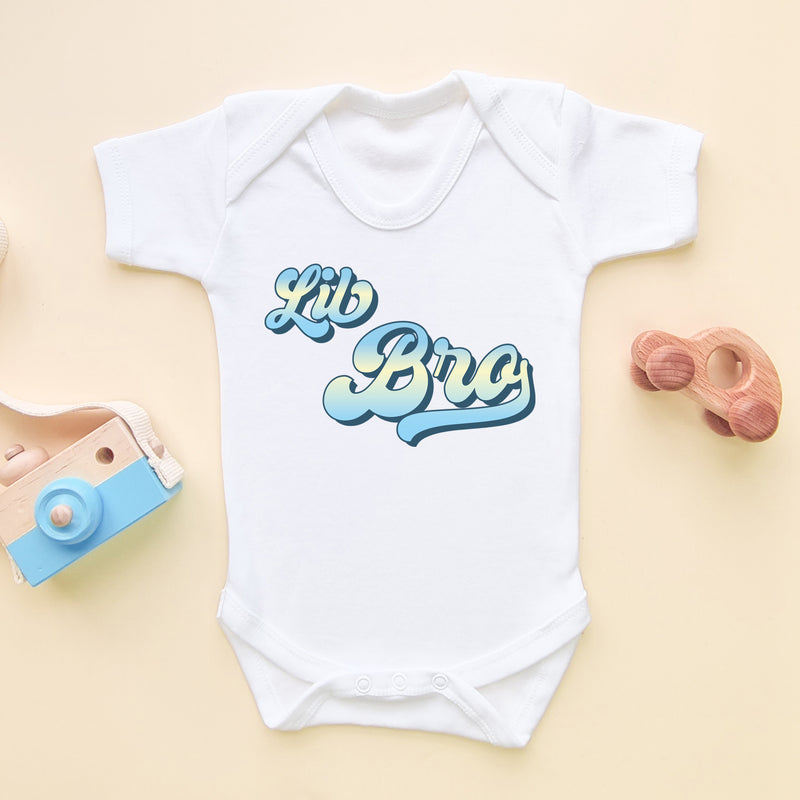 Lil Bro Retro Style Baby Bodysuit (6547504824392)