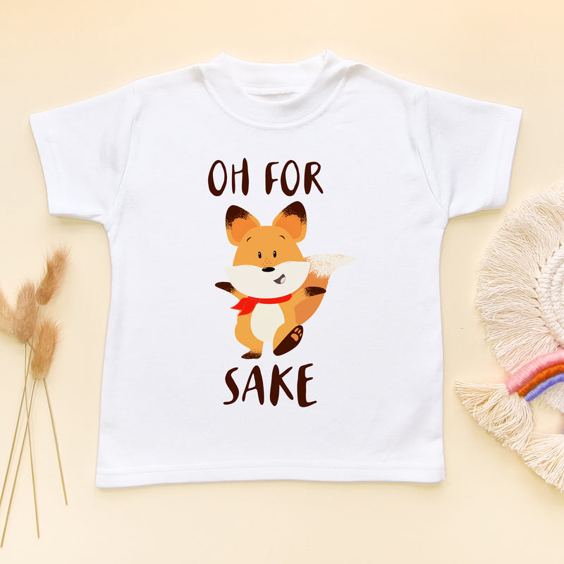 Oh For Sake Funny Fox T Shirt (5861443534920)