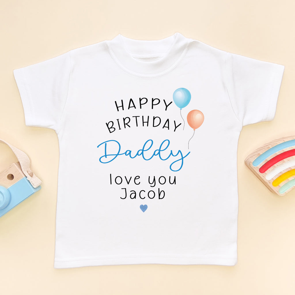 Happy birthday daddy on sale t shirt for baby