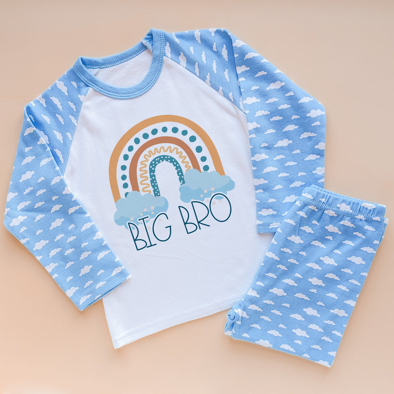 Big Bro Rainbow Blue Pyjamas Set - Little Lili Store (8715931648280)