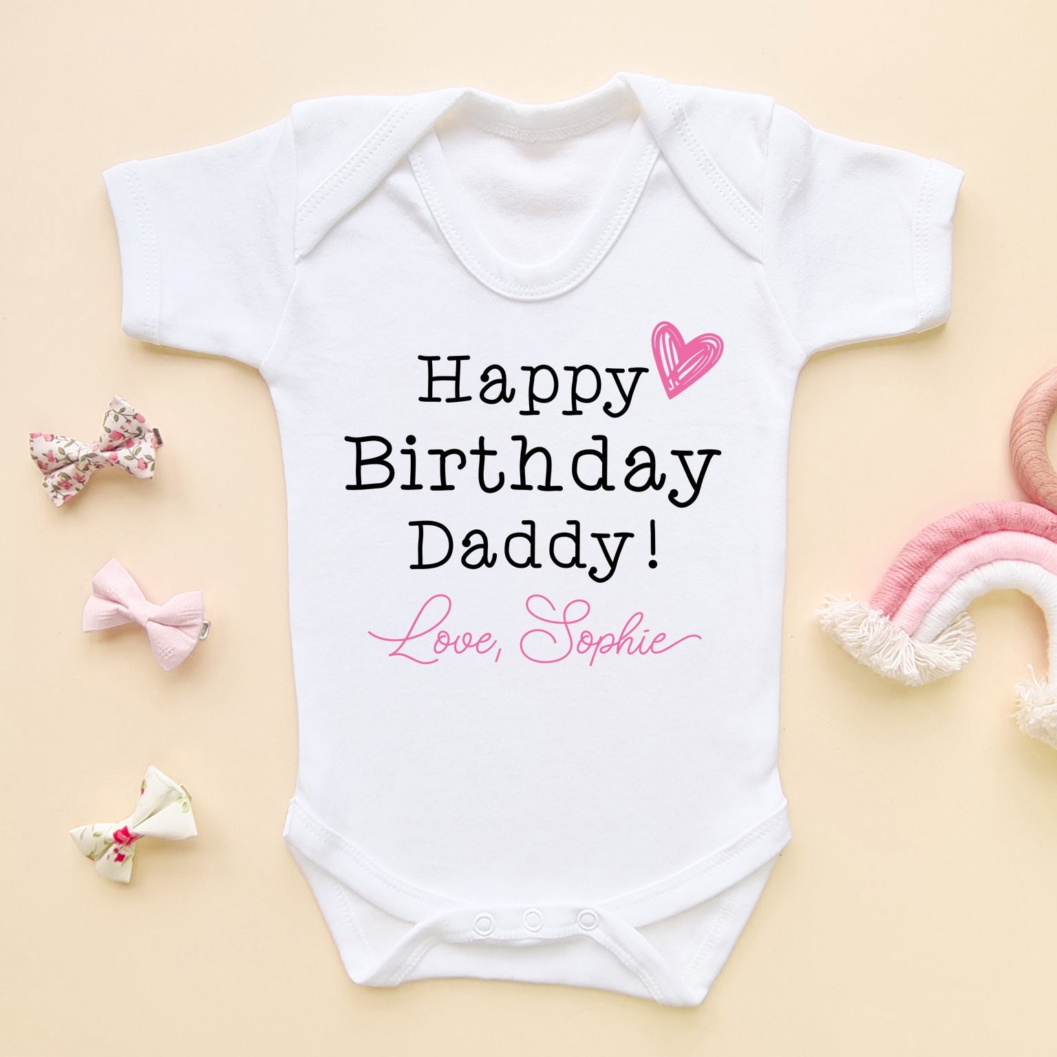 Personalised baby bodysuit best sale