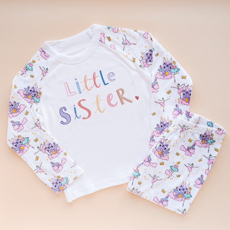 Little Sister Colourful Letters Pyjamas Set - Little Lili Store (8715941151000)