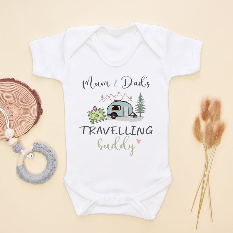 Mum & Dads Travelling Buddy Baby Bodysuit - Little Lili Store (8290389328152)