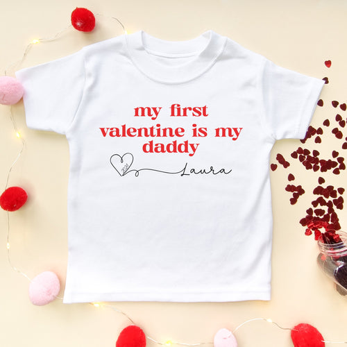 Daddy's my best sale first valentine onesie