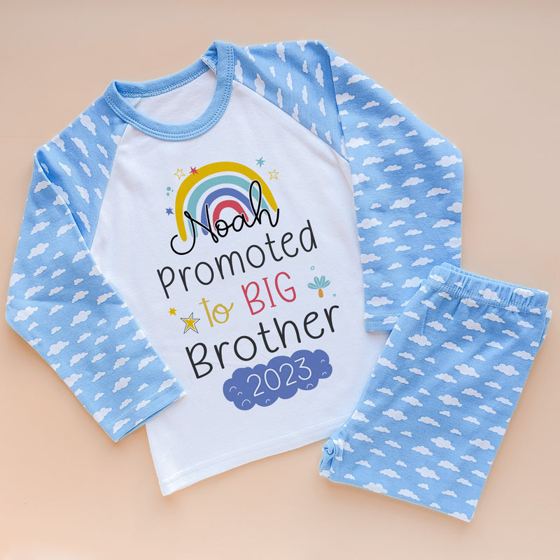 Promoted To Big Brother Personalised Pyjamas Set - Little Lili Store (8715994792216)