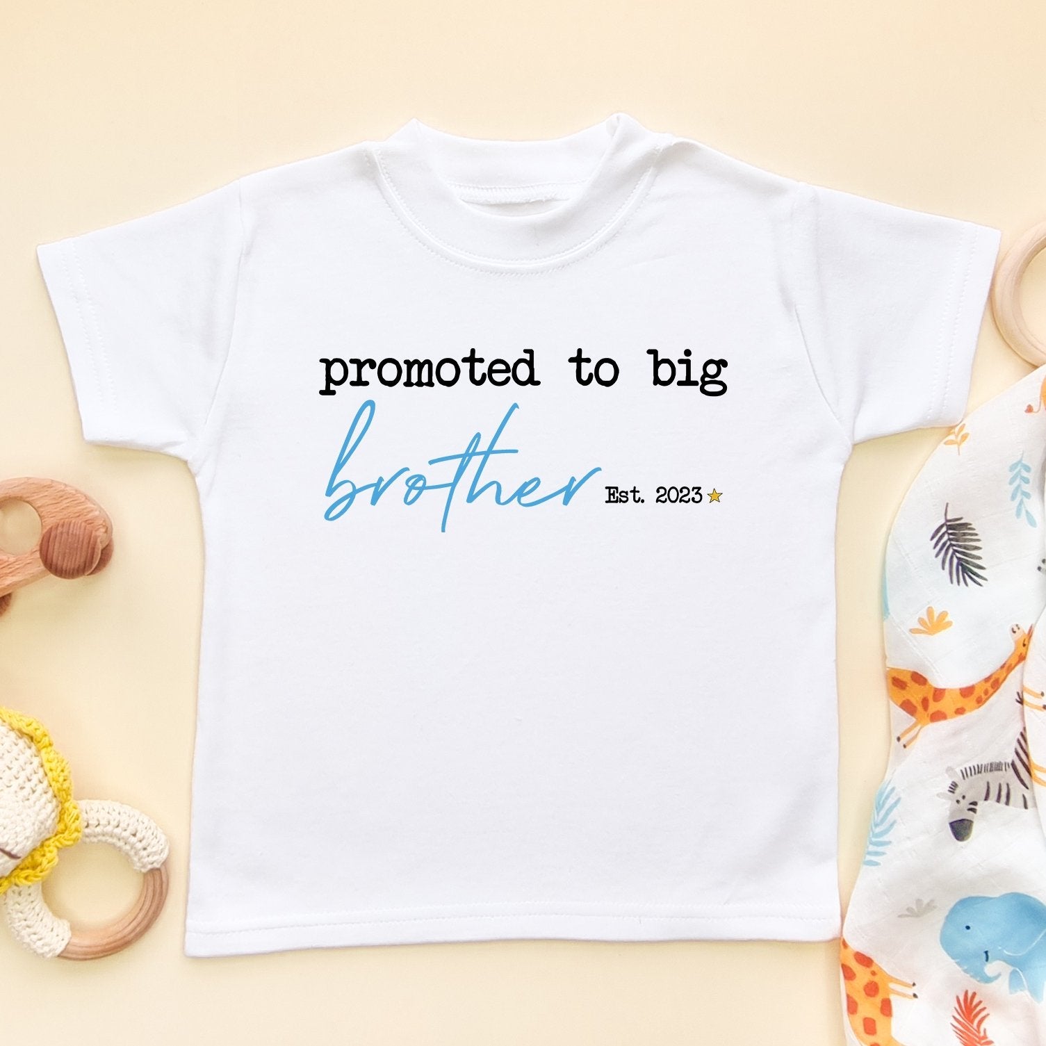 Promoted To Big Brother Personalised Year Toddler Kids T Shirt Little Lili Store