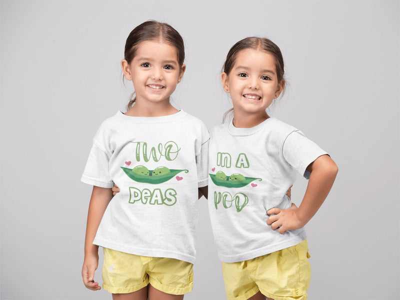 Two Peas In A Pod Twins T Shirts - Little Lili Store (5861447925832)